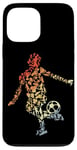 Coque pour iPhone 13 Pro Max Croquis d'un joueur de football Amoureux du football