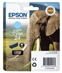 Epson 24 - 5.1 ml - cyan - original - blister - cartouche d'encre - pour Expression Photo XP-55, 750, 760, 850, 860, 950, 960; Expression Premium XP-750, 850