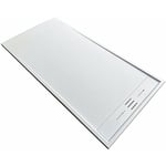 Stano. - Receveur de douche 80 x 100 cm extra plat salvi en SoliCast® surface ardoisée blanc