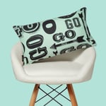 Monopoly Go! Letterpress Rectangular Cushion - 30x50cm - Soft Touch