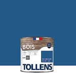 TOLLENS - Peinture extérieure bois 2 en 1 - Ultra Résistante - Finition Satin - Laque Riche en Résine - Pour Toute Boiserie Extérieure - Sans Sous-Couche - Satin - Bleu Bretagne - 0,5L = 8m2