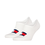 Tommy Hilfiger Tommy Hilfiger Unisex Invisible footie socks 2 pack Vit