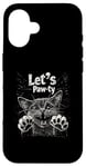 iPhone 16 Let’s Paw-ty Cat Graphic Fun Party Cat Design for Pet Lovers Case