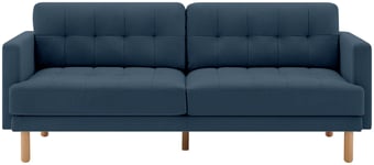 Habitat Newell Fabric 3 Seater Sofa - Navy