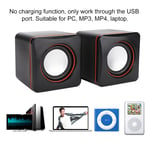 USB 3.5mm PC Stereo Speaker Surround Sound for Computer Notebook Music Player