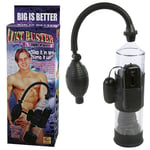 Vibrating PENIS PUMP Vacuum LUST BUSTER Sex Toy Men uk