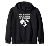 Rescue Save Love, Animal Rescue Dog Cat Lovers Zip Hoodie