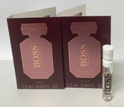 2 x 1.2ml HUGO BOSS THE SCENT FOR HER LE PARFUM  Travel Size (Vial sample Spray)