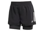 adidas Femme Own The Run Climacool 2in1 Short, Black, L