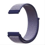 SQWK Nylon Band Watchband Smart Watch Replacement For Garmin Vivoactive 4s/4 Bracelet Wristbands Strap 20mm midnight blue