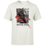 Star Wars The Mandalorian Colour Edit Men's T-Shirt - Cream - XXL