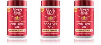 3 x SEVEN SEAS Maximum Strength Cod Liver Oil Capsules (60)  **only £13.98/unit*