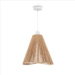 Paco Home LED Suspension Salon Suspension Salle à manger Suspension Cuisine Abat-jour Papier Déco Style Boho E27, Couleur:Blanc, Type de luminaire___Couleur:Typ 3