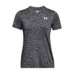 Under Armour Women's Tech SSC – Twist, Comfortable Women's T-Shirt, Sports T-Shirt for All Activities, Short Sleeve T-Shirt for Women Black