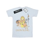 Disney Mens The Lion King Group T-Shirt (White) Cotton - Size 2XL