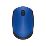 " logitech hiiri m171, 1000dpi, 2.4 [ghz], optinen, 3 pulloa, langaton, sininen, 2 kpl, aa, kannettaviin tietokoneisiin, universaali