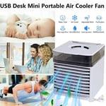 USB Desktop Air Cooler White Room Coolring Fan Humidifier  Office Bedroom Car