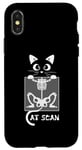 Coque pour iPhone X/XS Squelette Chat Scan Ct Drôle X Ray Pun Meme Rad Tech