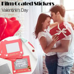 Film Coated Stickers Reward Scratch Card Valentine's Day Ticket