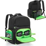 Sac À Dos Compatible Avec Xbox Series X/S, Étui De Transport Avec Espace De Rangement Séparé Pour Console, Casque, Contrôleurs, Plusieurs Poches Pour Accessoires De Jeu (Conception Brevetée)