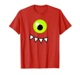 Cute One Eyed Monster Face Green Eye Halloween Costume T-Shirt