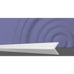 DECOSA Profil d'angle WP20 - polystyrène extra dur - blanc - 20 x 20 mm - long. 2 m - 5 pces (=10 m) - blanc