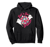 Halloween Lets Go Ghouls Ghost Retro Women Girl Kids Costume Pullover Hoodie