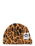 Basic Leopard Baby Beanie Beige Mini Rodini