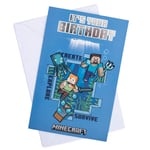 Minecraft Birthday Card Fan Official Merchandise Christmas Birthday Gift