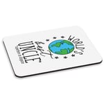 World's Best Uncle PC Computer Mouse Mat Pad - Funny Gift Present