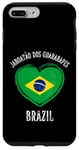 Coque pour iPhone 7 Plus/8 Plus Brazil Flag Heart Jaboatao Dos Guararapes City