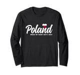 Polish Souvenirs Makes My Heart Skip A Beat I Love Poland Long Sleeve T-Shirt