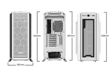 Be Quiet! Silent Base 802 Window - Tower - Utvidet Atx (E-Atx) - Sidepanel Med Vindu (Herdet Glass) - Ingen Strømforsyning (Atx / Ps/2) - Hvit - Usb/Lyd