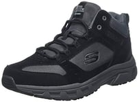 Skechers Oak Canyon-Ironhide, Baskets Hautes Homme,Noir (Black Suede/Mesh/Pu/Charcoal Trim Bkcc) , 42 EU