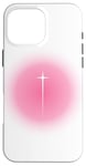 iPhone 16 Pro Max Christian Faith Cross Pink Aura Y2K Christian Faith Cross Case