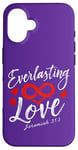 iPhone 16 Everlasting Love Jeremiah 31:3 Bible Verse Case