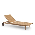 Dedon - Tibbo Beach Chair with Wheels - Solstolar & solsängar - Edward Barber & Jay Osgerby - Trä