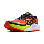 Brooks Homme Caldera 7 Sneaker, Cherry Tomato Phantom Lime, 42 EU