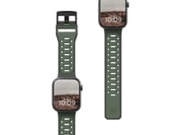 Urban Armor Gear 194002117272, Klockarmband, Apple, Watch Series 9, 8, Se 2, 7, 6, 5, 4, 3, 2, 1, Se, Silikon, Rostfritt Stål, Svart