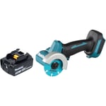 Dmc 300 T1 Meuleuse d'angle sans fil 18 v 76 mm Brushless + 1x batterie 5,0 Ah - sans chargeur - Makita