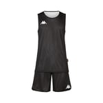 Kappa CAIROSI Maillot et Short réversible Basket-Ball Homme Black FR : Taille Unique (Taille Fabricant : 5Y)