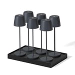 6 lampes LED avec plateau de chargement kelly H38CM Lumisky