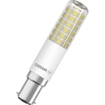 Osram LED T SLIM klar 1055lm 8W/827 (75W) B15d dimbar