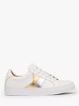 L.K.Bennett Alivia Leather Low Top Trainers, White/Multi