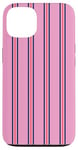 Coque pour iPhone 13 Rose Bleu Marine Rouge Rayé Girly Esthétique Preppy Stripe