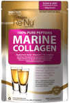 SkinPep Collagen Re-Nu Marine Collagen Peptide Powder + Hyaluronic Acid VIt C, B