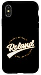 Coque pour iPhone X/XS Funny Personalized First Name Design for Roland