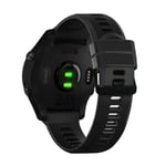 Silikonarmband för Garmin Forerunner 945/935/955/Fenix 7 Svart