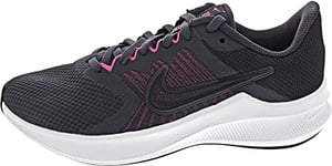 NIKE Women's Downshifter 11 Running Shoe, cave Purple/Black-Hyper Pink-Lilac, 2 UK