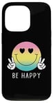 Coque pour iPhone 13 Pro Chemise Be Happy Heart Eyes Smile Face Peace Happy Face Love